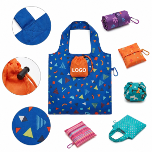 Ripstop Foldable Market Tote with Integrated Cinch Pouch