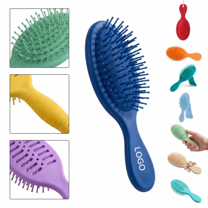 Portable Compact Detangling Brush with Air Cushion Base